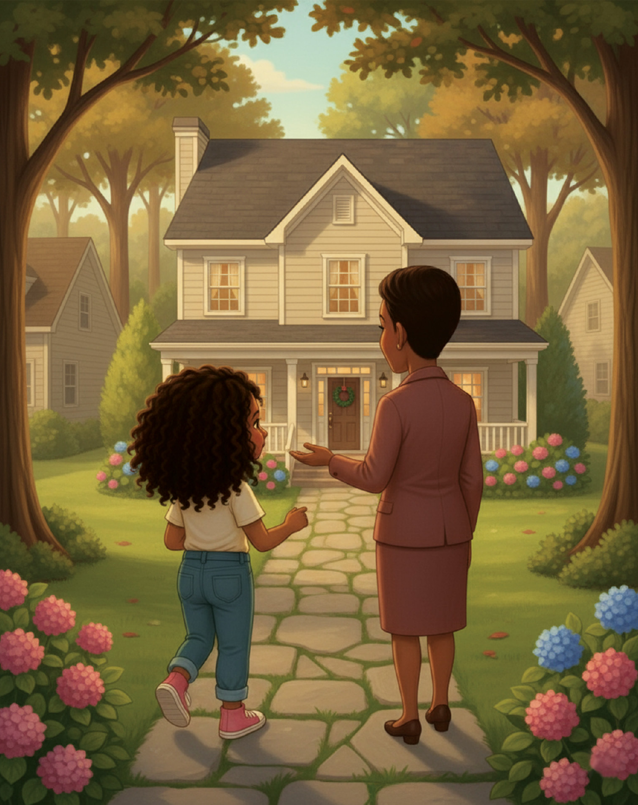 Hannah arrives at Aunt Grace's home
